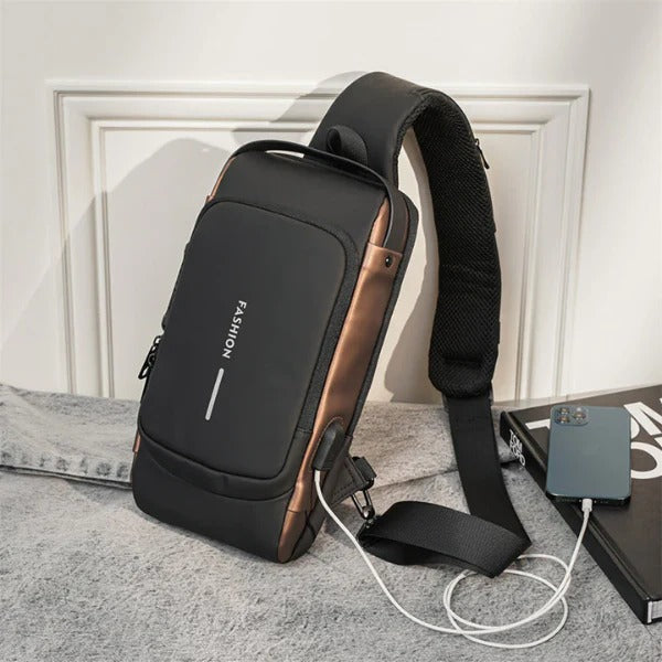 😍BOLSO ANTIRROBO IMPERMEABLE MORRAL USB 😍